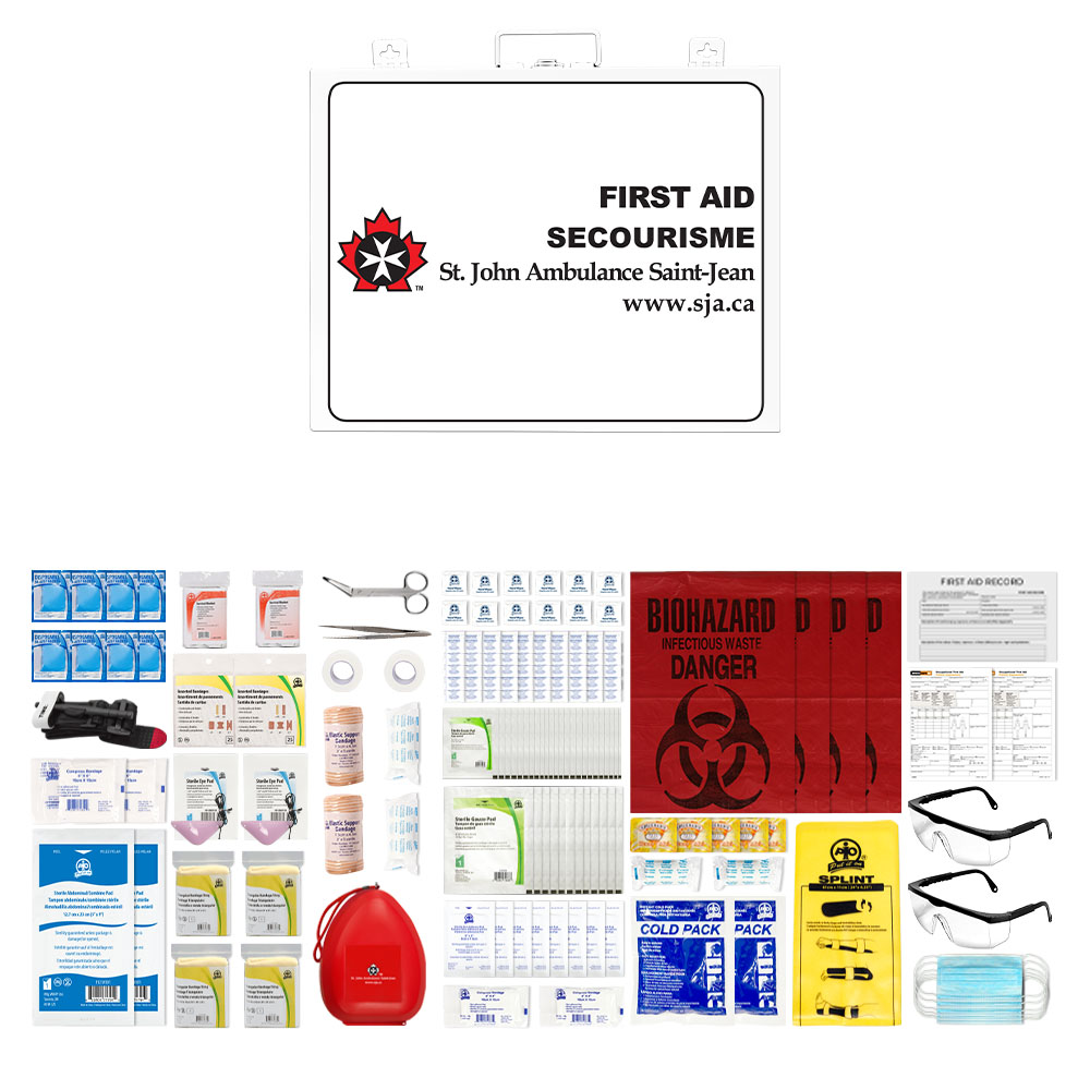 Intermediate First Aid Kit - WorkSafeBC Compliant with contents displayed