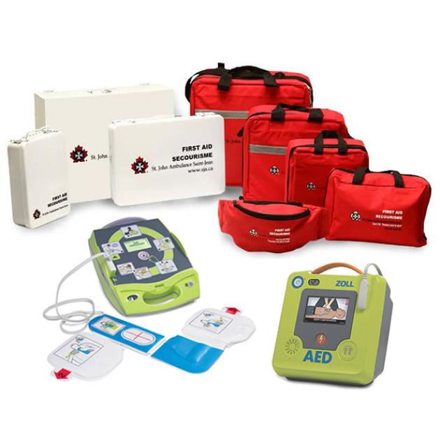 St John Ambulance First Kits & AEDs