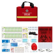 Padded Basic First Aid Kit - WorkSafeBC Compliant with Contents Displayed